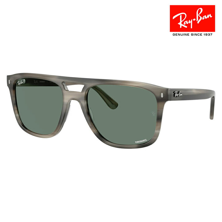 【正規品販売店】レイバン サングラス RB2213CH 14243R 55 58 Ray-Ban セル スクエア ダブルブリッジ ユニセックス クロマンス 偏光