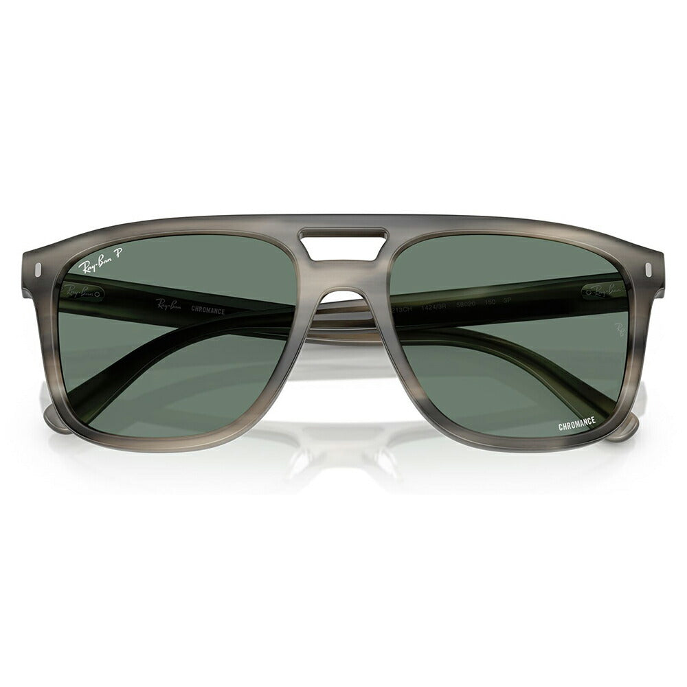 【正規品販売店】レイバン サングラス RB2213CH 14243R 55 58 Ray-Ban セル スクエア ダブルブリッジ ユニセックス クロマンス 偏光