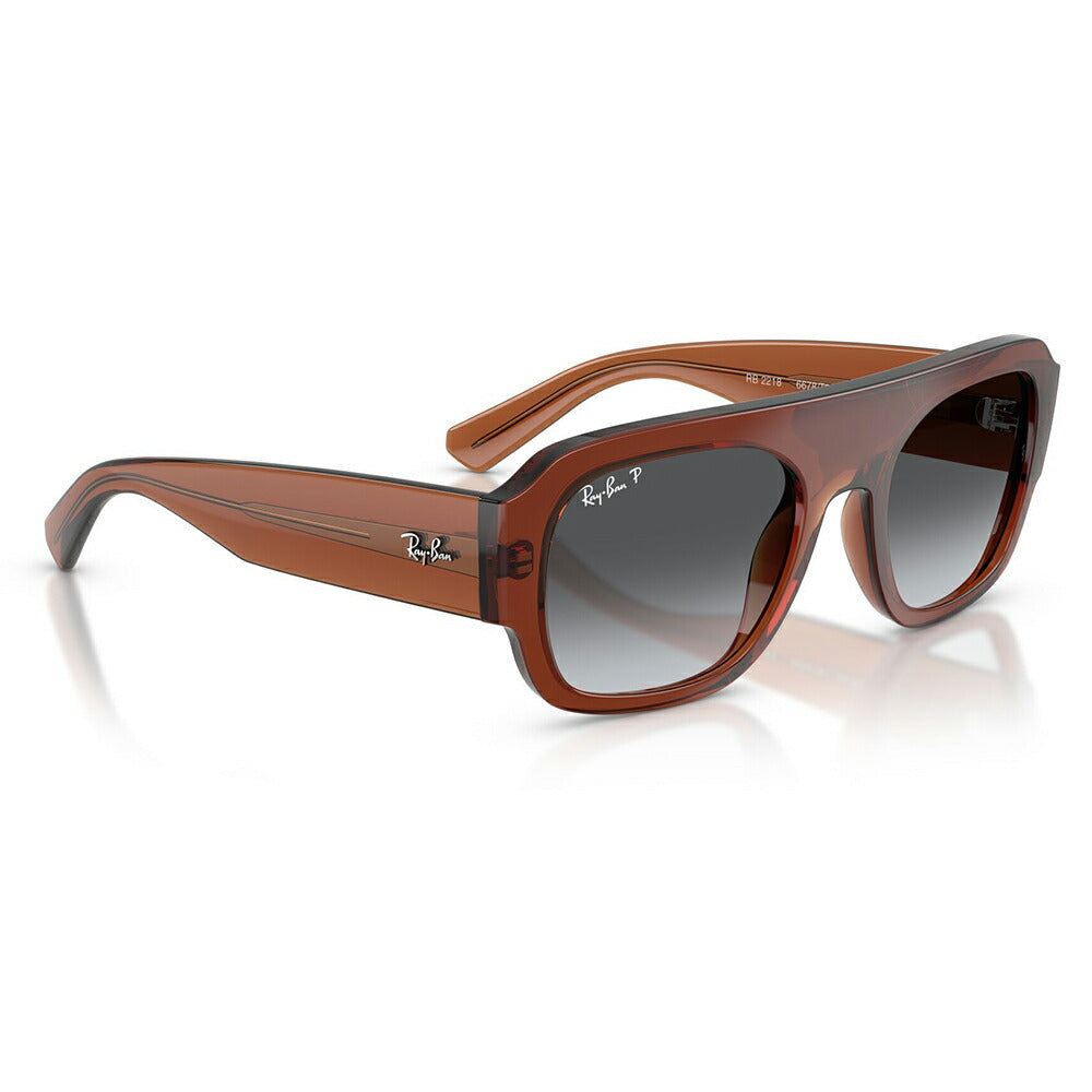 【正規品販売店】レイバン サングラス RB2218 6678T3 55 Ray-Ban レイバン純正レンズ対応 多角形 セル ユニセックス 偏光