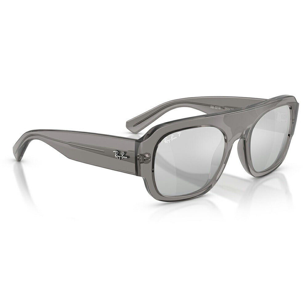 【正規品販売店】レイバン サングラス RB2218 668482 55 Ray-Ban レイバン純正レンズ対応 多角形 セル ユニセックス 偏光 ミラーレンズ
