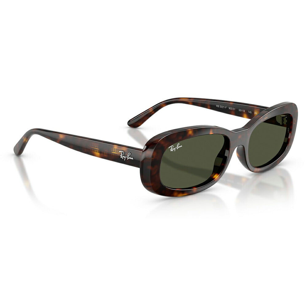 【正規品販売店】レイバン サングラス RB2221F 902/31 55 Ray-Ban レイバン純正レンズ対応 オーバル セル フルフィット ユニセックス