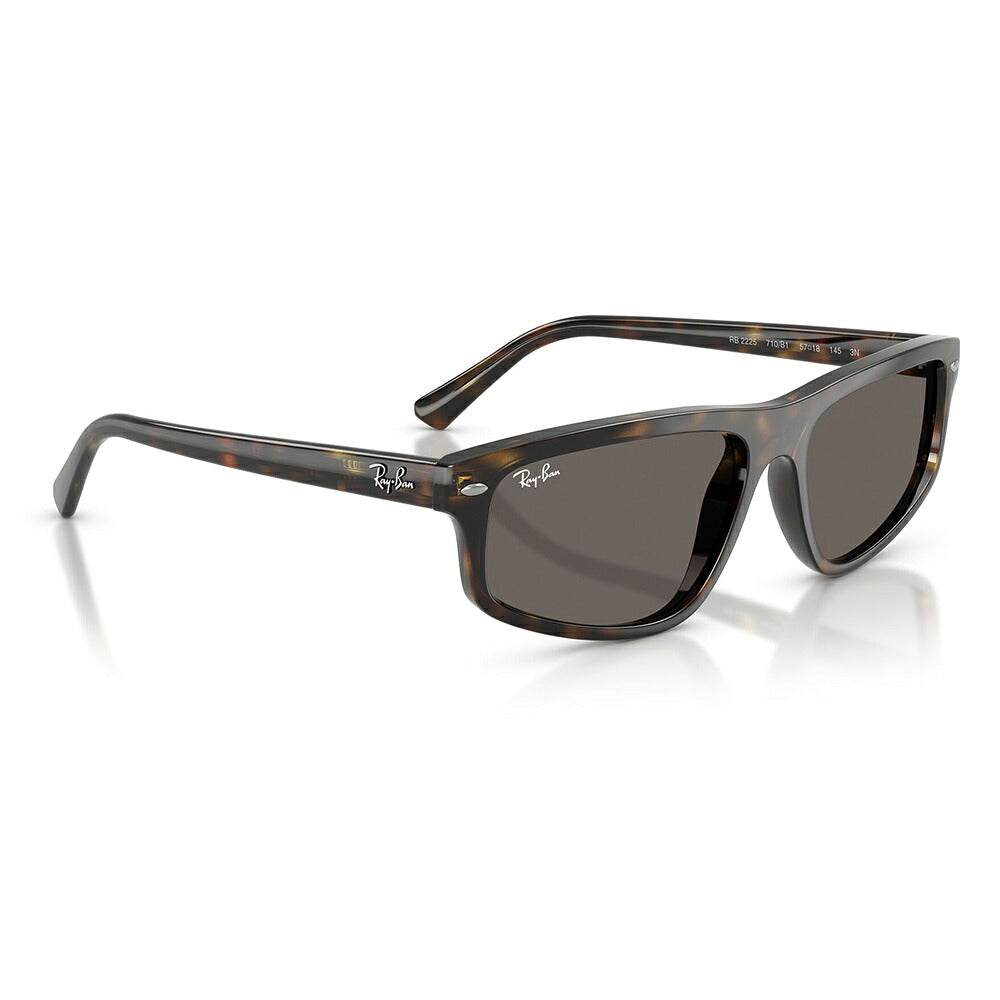 【正規品販売店】レイバン サングラス RB2225 710/B1 57 59 Ray-Ban レイバン純正レンズ対応 多角形 セル
