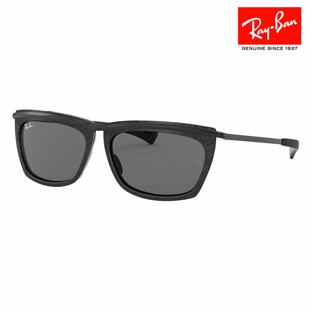 【オsusume価格】reiban sangurasu RB2419 1305B1 56 Ray-Ban OLYMPIAN II orimpian2 metaru sukuea menzu MADE IN ITALY 伊达メガネ 眼镜