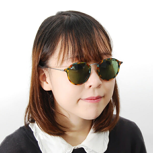 【オsusume価格】reiban サngurasu RB2447F 11594E 49 Ray-Ban reyban 纯正renzu対応 伊达メガネ 眼镜 ROUND ラウンド kurashikku 