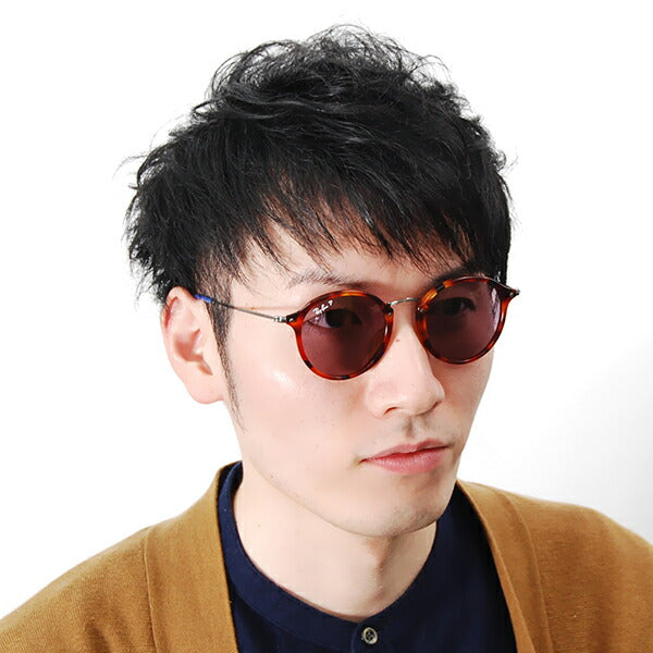 【オsusuメ価格】reiban sangurasu RB2447F 1245W0 49 Ray-Ban 雷朋 reiban 纯正 renzu対応 raundo furekku furufitta raitokararenzu 偏光 ROUND FLECK图标