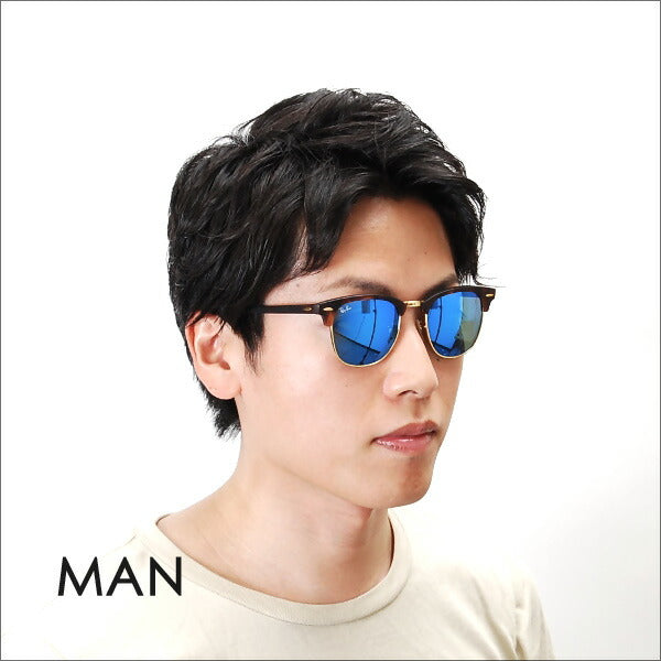 【オsusume価格】reiban kurabumasuta sangurasu RB3016 114517 51 Ray-Ban reyban 纯正 renzu対応 CLUBMASTER ブロータイプ