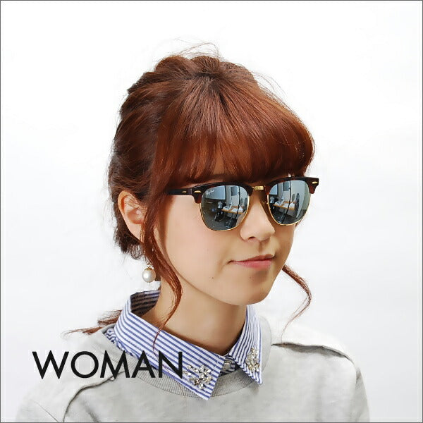 【オsusume価格】reiban kurabumasuta sangurasu RB3016 114530 51 Ray-Ban CLUBMASTER ブロータイプ