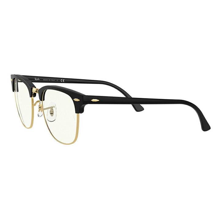 [Authorized Retailer] Ray-Ban Sunglasses RB3016 901/BF 49 51 Ray-Ban Compatible with Ray-Ban Genuine Lenses Clubmaster CLUBMASTER CLEAR Metal EVERGLASSES PC Blue Light Cut Computer Glasses Eyeglasses 