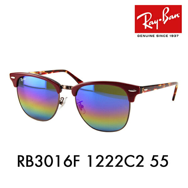 [Recommended Price] Ray-Ban Clubmaster Sunglasses RB3016F 1222C2 55 Ray-Ban Ray-Ban Genuine Lenses Compatible CLUBMASTER Full Fit Flash Lenses Fashion Glasses Eyeglasses 