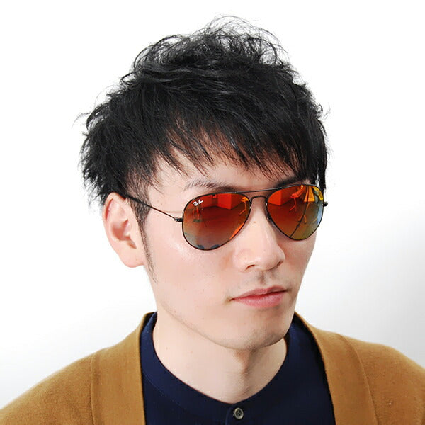 【オsusuメ価格】reiban ビエーター sangurasu RB3025 002/4W 58 Ray-Ban reyan 纯正 renzu対応 Aviator Large Metal 