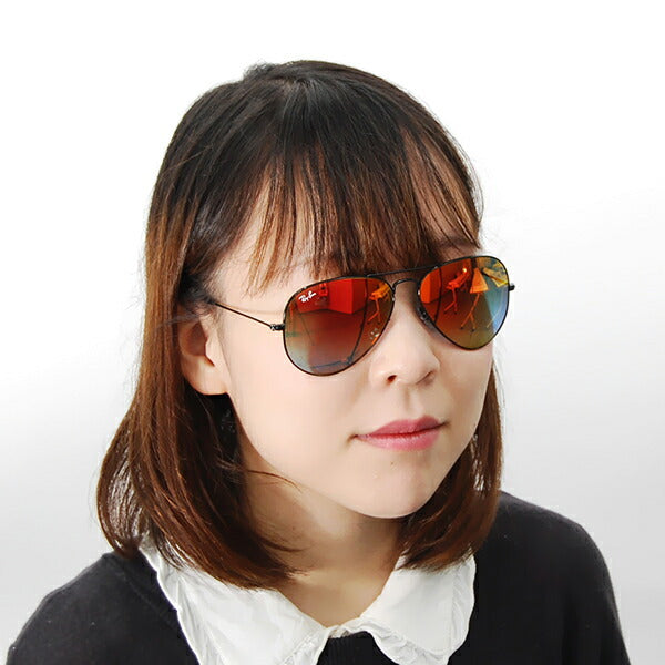 【オsusuメ価格】reiban ビエーター sangurasu RB3025 002/4W 58 Ray-Ban reyan 纯正 renzu対応 Aviator Large Metal 