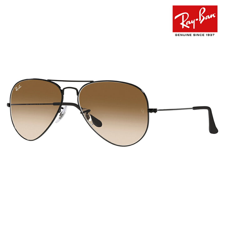[Authorized Retailer] Ray-Ban Sunglasses RB3025 002/51 55 58 62 Ray-Ban Compatible with Ray-Ban Genuine Lenses AVIATOR LARGE METAL Aviator Large Metal Pilot Teardrop Fashion Glasses Eyeglasses 