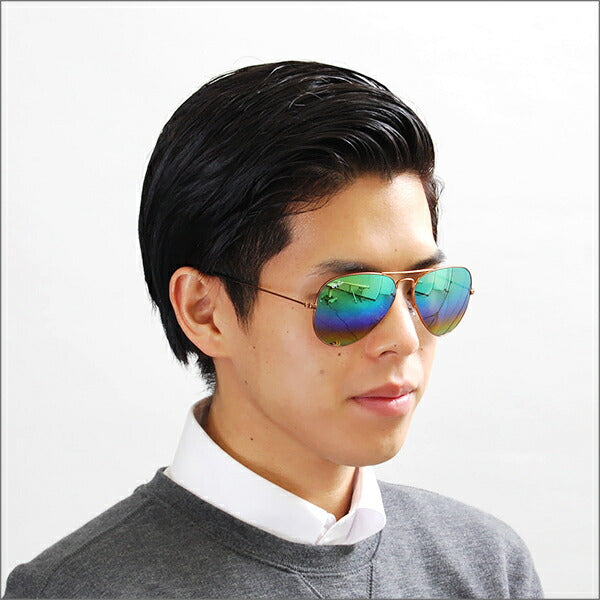 【オsusume価格】reiban ビエーター sangurasu RB3025 9018C3 58 Ray-Ban reyan 纯正 renezu対応 AVIATOR kurashikkumetaru 