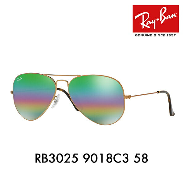 [Recommended Price] Ray-Ban Aviator Sunglasses RB3025 9018C3 58 Ray-Ban Compatible with Ray-Ban Genuine Lenses AVIATOR Classic Metal 