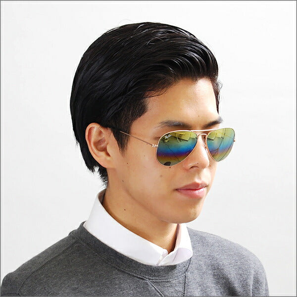 【オsusume価格】reiban ビエーター sangurasu RB3025 9020C4 58 Ray-Ban reyan 纯正 renezu対応 AVIATOR kurashikkumetaru 