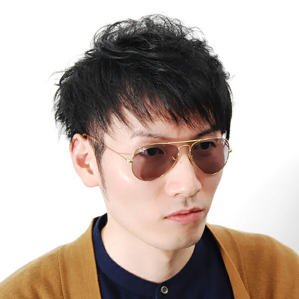 【オsusume価格】reiban ビエーター sangurasu RB3025 9064V8 55 Ray-Ban reyan 纯正 renzu対応 エヴォルヴ renzu abiエーター调光 EVOLVE LENS AVIATOR ICONS 