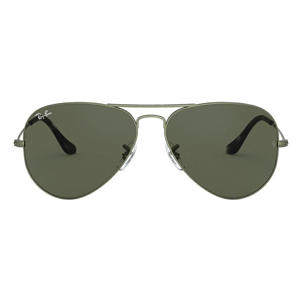 [Authorized Retailer] Ray-Ban Sunglasses RB3025 919131 55 58 62 Ray-Ban Compatible with Ray-Ban Genuine Lenses AVIATOR LARGE METAL Aviator Large Metal Pilot Teardrop Men's Women's Fashion Glasses Eyeglasses 