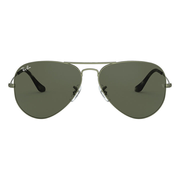 [Authorized Retailer] Ray-Ban Sunglasses RB3025 919131 55 58 62 Ray-Ban Compatible with Ray-Ban Genuine Lenses AVIATOR LARGE METAL Aviator Large Metal Pilot Teardrop Men's Women's Fashion Glasses Eyeglasses 