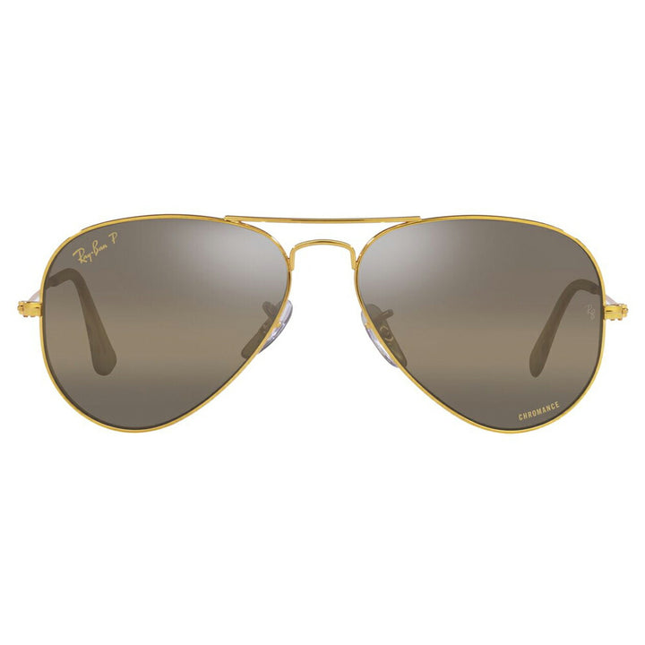 [Authorized Retailer] Ray-Ban Sunglasses RB3025 9196G5 55 58 62 Ray-Ban Compatible with Ray-Ban Genuine Lenses AVIATOR LARGE METAL Aviator Large Metal Pilot Teardrop Men's Women's Polarized Chromance CHROMANCE Fashion Glasses Eyeglasses 