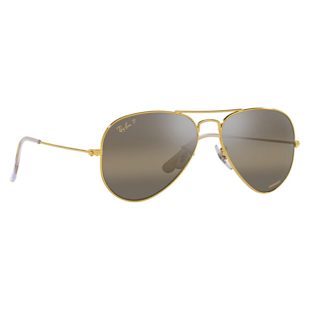 [Authorized Retailer] Ray-Ban Sunglasses RB3025 9196G5 55 58 62 Ray-Ban Compatible with Ray-Ban Genuine Lenses AVIATOR LARGE METAL Aviator Large Metal Pilot Teardrop Men's Women's Polarized Chromance CHROMANCE Fashion Glasses Eyeglasses 