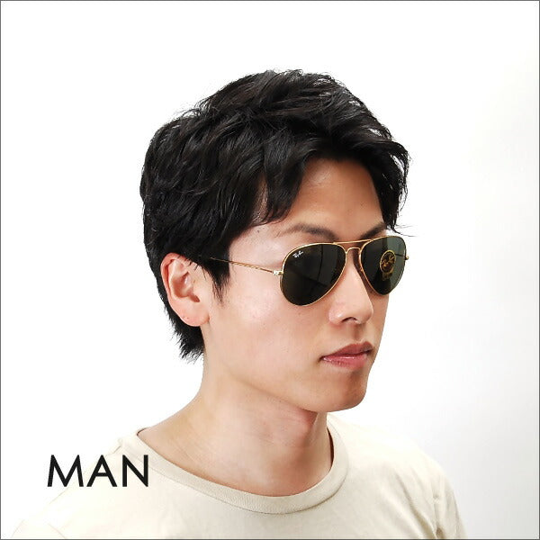 【正规品贩売店】reiban abien エーター sangurasu RB3025 L0205 58 Ray-Ban reyan 纯正 renzu対応 AVIATOR CLASSIC METAL kurashikkumetaru 