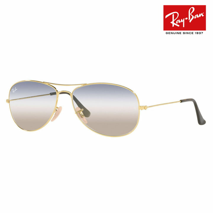 [Authorized Retailer] Ray-Ban Sunglasses RB3362 001/GD 56 59 Ray-Ban Ray-Ban Genuine Lenses Compatible COCKPIT Teardrop Metal Fashion Glasses Eyeglasses 