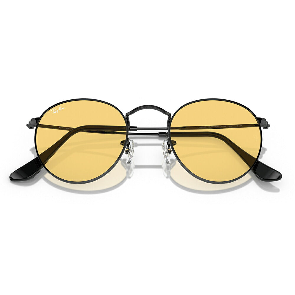 【正规品贩売店】reiban sangurasu RB3447 002/R6 47 50 53 Ray-Ban reyban 纯正renzu対応 ROUND METAL ラウンドメタル クラシック MADE IN ITALY 伊达メガネ 眼镜