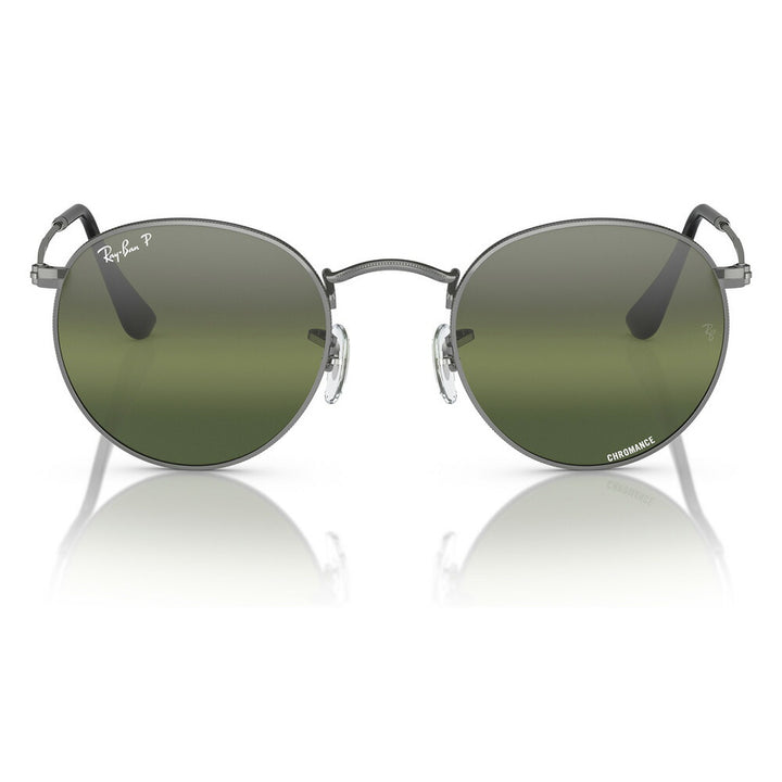 【正规品贩売店】reiban sangurasu RB3447 004/G4 50 53 Ray-Ban reyban 纯正 renzu対応 ROUND METAL ラウンドメタル kurashikku 偏光 MADE IN ITALY 伊达メガネ 眼镜