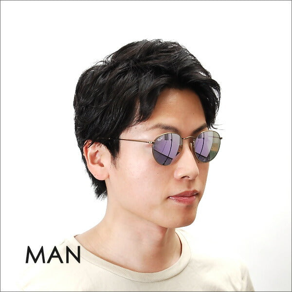 【オsusume価格】reiban サngurasu RB3447 167/4K 50 Ray-Ban reyan 纯正 renzu対応 伊达メガネ 眼镜 ROUND METAL ラウンドメタル