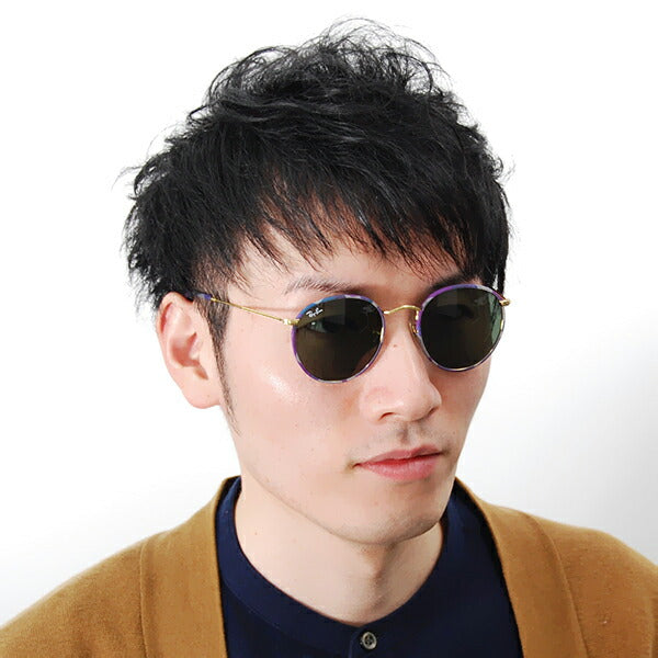 【オsusume価格】reiban サngugurasu RB3447JM 172 50 Ray-Ban reyban 纯正 renzu対応 伊达メガネ 眼镜 ROUND METAL（Ｍ） ラウンドメタル