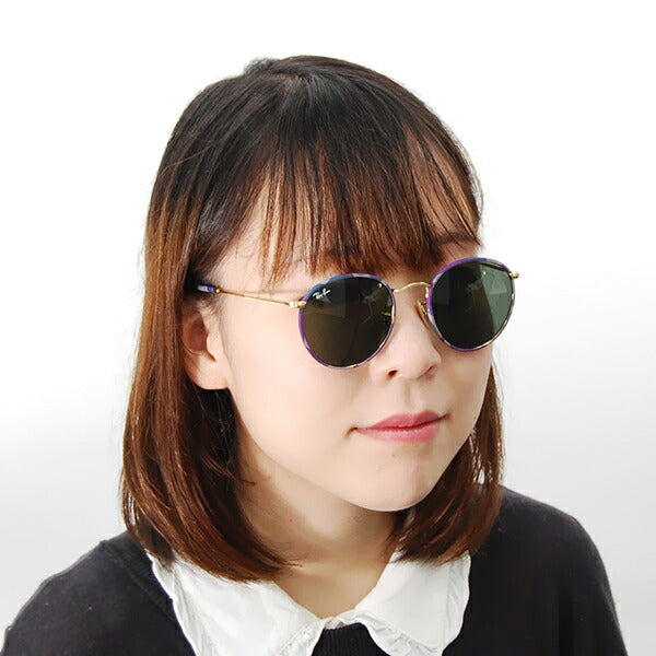 【オsusume価格】reiban サngugurasu RB3447JM 172 50 Ray-Ban reyban 纯正 renzu対応 伊达メガネ 眼镜 ROUND METAL（Ｍ） ラウンドメタル