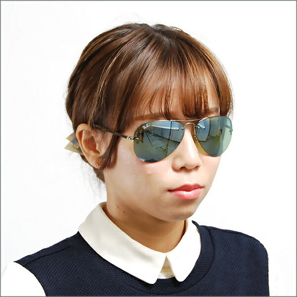 【オススメ価格】レイバン サングラス RB3449 904330 59 Ray-Ban レイバン純正レンズ対応 ティアドロップ アビエーター ツーポイント 伊達メガネ 眼鏡