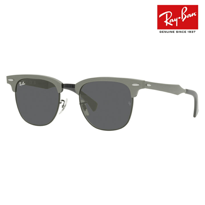 【オsusume価格】reiban kurabumasuta aruminiumu sangurasu RB3507 9247B1 51 Ray-Ban CLUBMASTER ALUMINIUM raundo menzu redeisu 