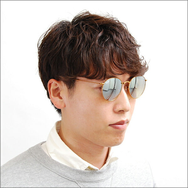 【オsusuメ価格】reiban サngurasu RB3532 198/9U 53 Ray-Ban reyban 纯正 renzu対応 伊达メガネ 眼镜 ラウンド ROUND FOLDING 折りたたみ