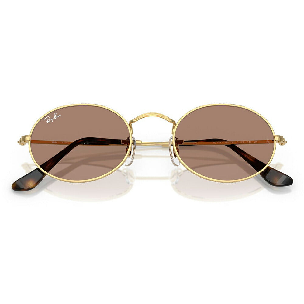 【正規品販売店】レイバン サングラス RB3547 001/1A 51 Ray-Ban レイバン純正レンズ対応 オーバル メタル