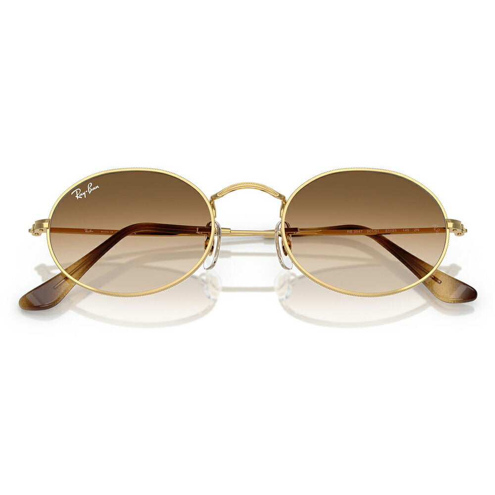 【正規品販売店】レイバン サングラス RB3547 001/51 51 54 Ray-Ban レイバン純正レンズ対応 OVAL オーバル メタル ユニセックス  伊達メガネ 眼鏡