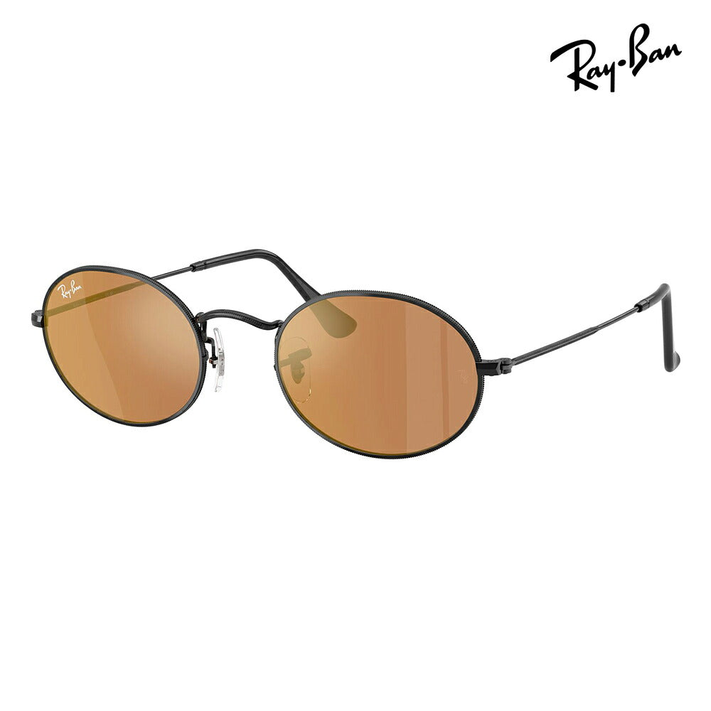【正規品販売店】レイバン サングラス RB3547N 002/40 51 Ray-Ban オーバルフラットレンズ アイコン OVAL FLAT LENSES ICONS ミラーレンズ