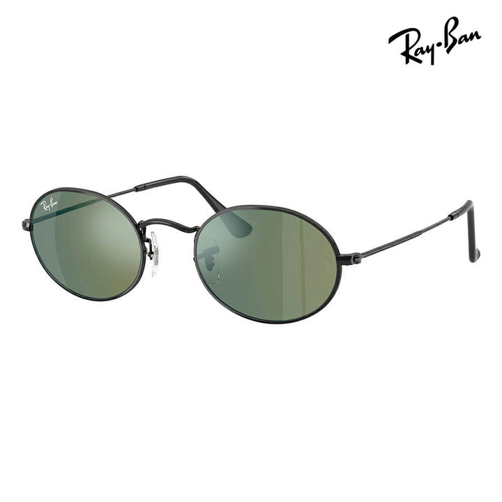 【正規品販売店】レイバン サングラス RB3547N 002/68 51 Ray-Ban オーバルフラットレンズ アイコン OVAL FLAT LENSES ICONS ミラーレンズ