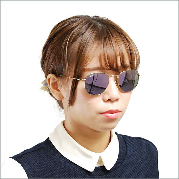 【オsusume価格】reiban sangurasu RB3548N 001/8O 51 Ray-Ban HEXAGONAL キキサゴナル FLATLENS furattorenzu ラウndo 