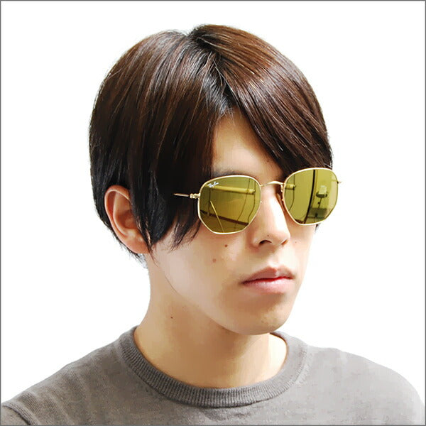 【オsusume価格】reiban sangurasu RB3548N 001/93 54 Ray-Ban HEXAGONAL キキサゴナル FLATLENS furattorenzu ラウndo 