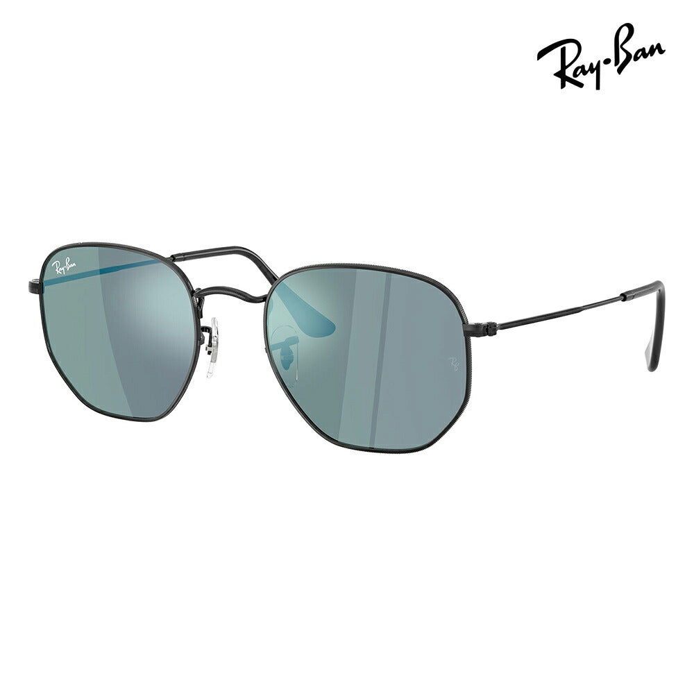 【正規品販売店】レイバン サングラス RB3548N 002/8O 51 54 Ray-Ban HEXAGONAL ヘキサゴナル メタル ラウンド クラシック フラットレンズ ミラーレンズ