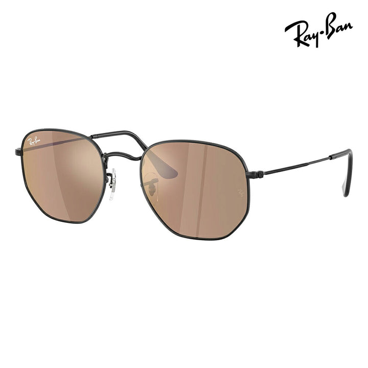 【正規品販売店】レイバン サングラス RB3548N 002/93 51 54 Ray-Ban HEXAGONAL ヘキサゴナル メタル ラウンド クラシック フラットレンズ ミラーレンズ
