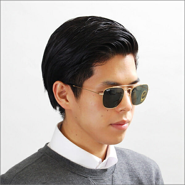 【オsusuメ価格】reiban サngugurasu RB3557 001 54 Ray-Ban reyban 纯正 renzu対応 ダブルブritジ メタル sukuエa 伊达メガネ 眼镜