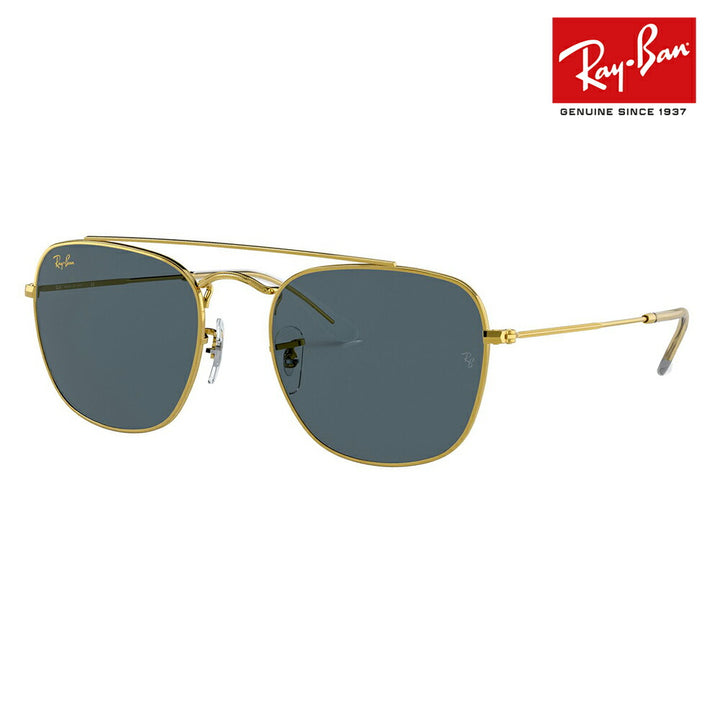 [Recommended Price] Ray-Ban Sunglasses RB3557 9196R5 51 Ray-Ban Double Bridge Metal Square Fashion Glasses Eyeglasses 