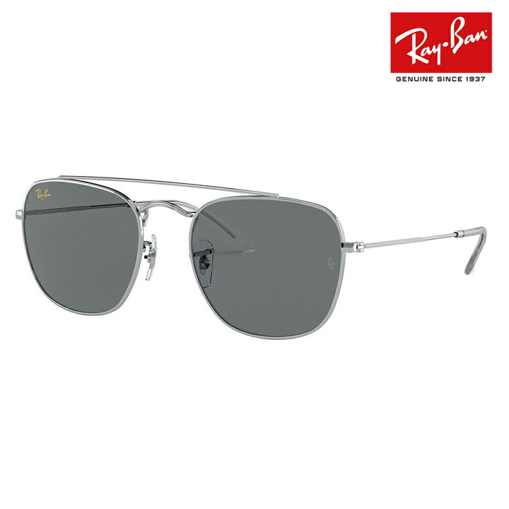 [Recommended Price] Ray-Ban Sunglasses RB3557 9198B1 51 Ray-Ban Double Bridge Metal Square Fashion Glasses Eyeglasses 