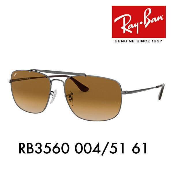 [Recommended Price] Ray-Ban Sunglasses RB3560 004/51 61 Ray-Ban Compatible with Ray-Ban Genuine Lenses Colonel Two-Bridge Icon COLONEL ICONS Fashion Glasses Eyeglasses 