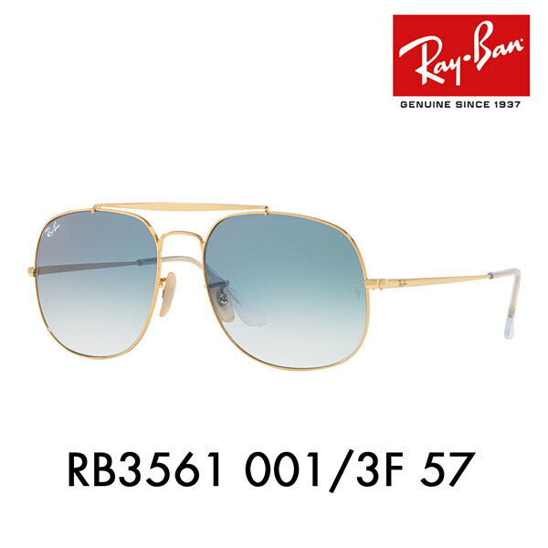 【オsusume価格】reiban sangurasu RB3561 001/3F 57 Ray-Ban reyban 纯正renzu対応 THE GENERAL ザ ジェネラル ICONS aikonzu AVIATORビエーター