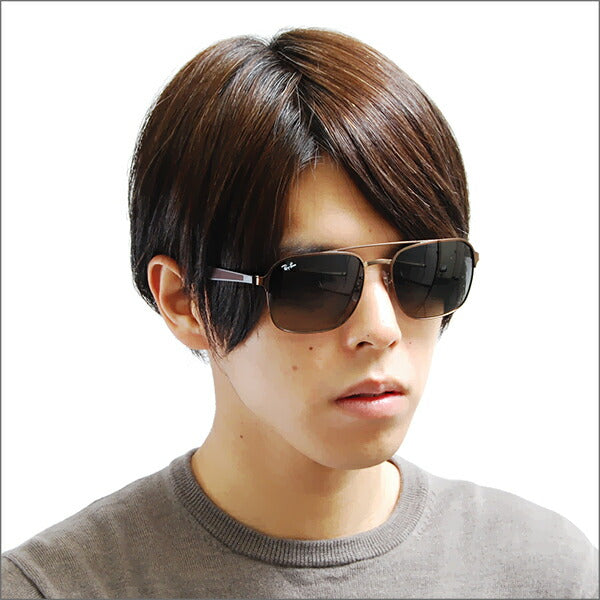 【オススメ価格】レイバン サングラス RB3570 121/11 58 Ray-Ban レイバン純正レンズ対応 スクエア ラバー ACTIVE LIFESTYLE 伊達メガネ 眼鏡