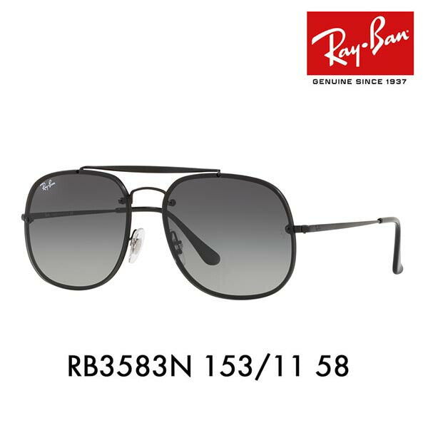 [Recommended Price] Ray-Ban Sunglasses Blaze RB3583N 153/11 58 Ray-Ban General Flat Lens BLAZE GENERAL HIGHSTREET Fashion Glasses Eyeglasses 