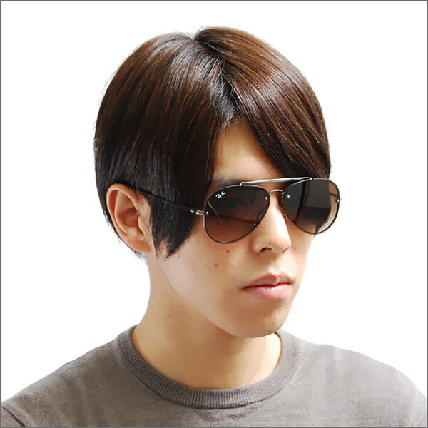 【オススメ価格】レイバン サングラス ブレイズ RB3584N 004/13 58 Ray-Ban アビエーター フラットレンズ ミラー ダブルブリッジ BLAZE AVIATOR 伊達メガネ 眼鏡